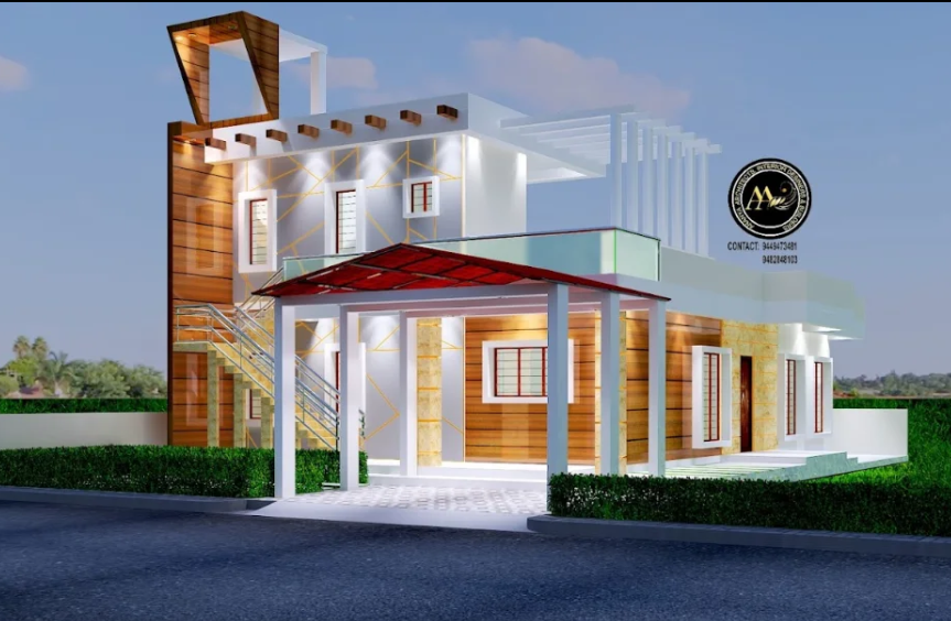 Completed residential construction project
